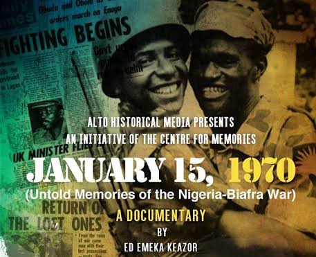 Documentary “January 15, 1970 : Untold Memories Of Nigerian – Biafra  War ” Shows In Awka