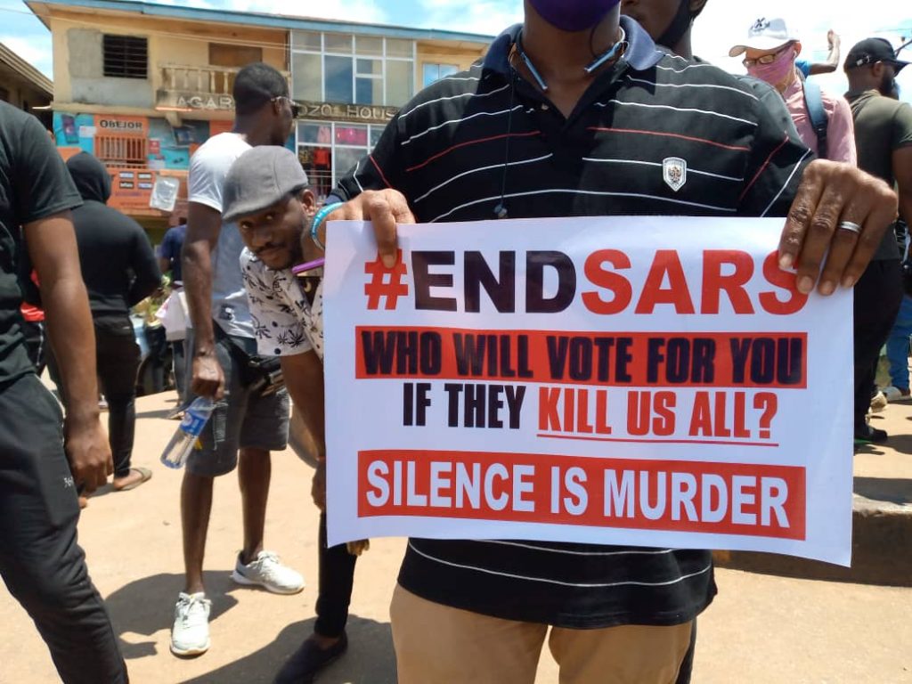 #EndSARSNow : Youths Protest In Awka And Environs
