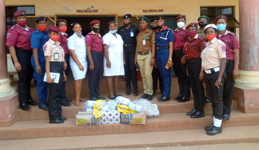 IWD: Female Officers Of FRSC, NPF, NSCDC, NCS Give Succour To Patients Of COOU Teaching Hospital Awka