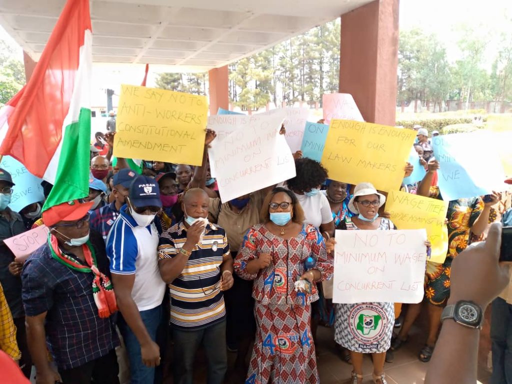 Minimum Wage Protest: Anambra Assembly Speaker Okafor Assures NLC Of Labour Friendly Legislation