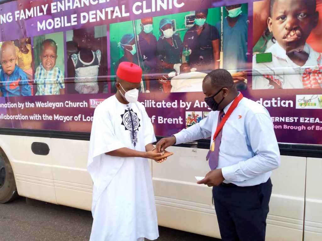 Mrs Obiano’s Charity Organization CAFE Receives Modern Dental  Clinic   From Wesleyan Church Of Denver USA