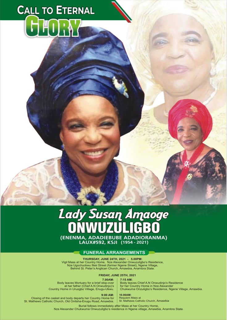 Commentary: Life And Times Of Lady Susan Onwuzuligbo