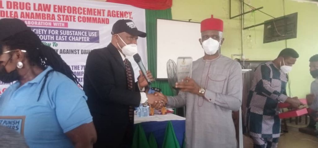 NDLEA Honours Obiano With Award  For Support In Fight Against Drug Abuse, Trafficking