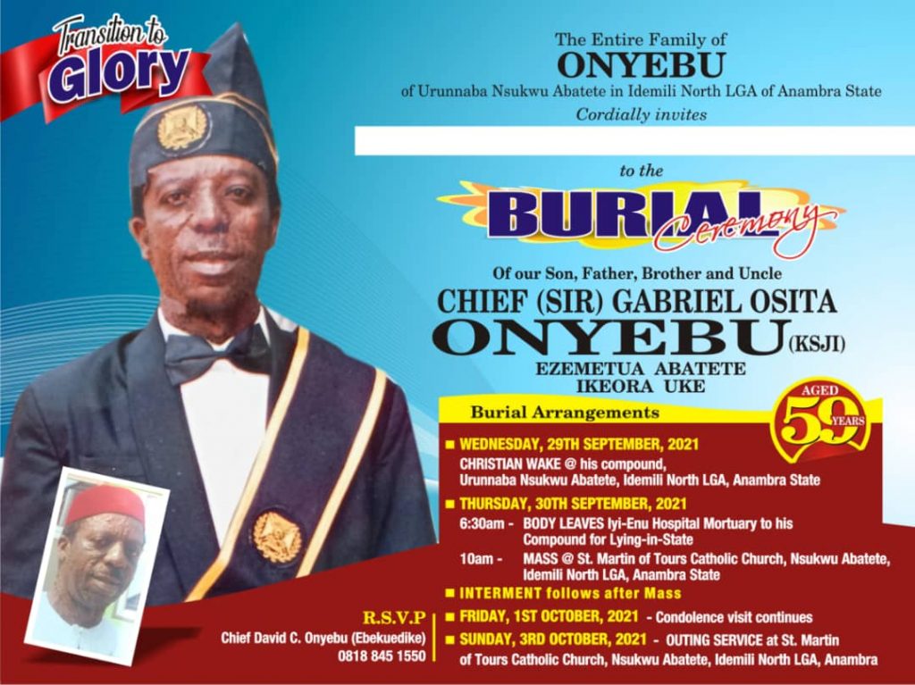 Commentary: Ezemetua – Death Of A Socialite