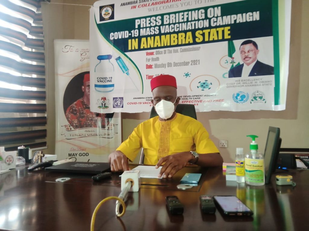 Anambra State Govt To Commence Mass COVID -19 Vaccination Today