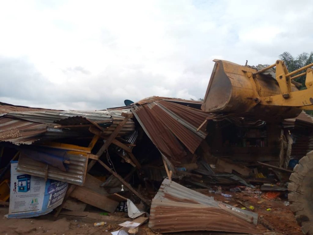 Anambra State Govt Demolishes Maja Slum At Agu Awka