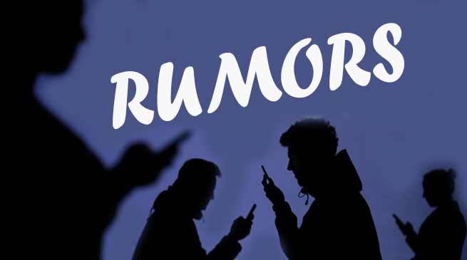 TIME TO BEWARE OF RUMOUR MONGERS