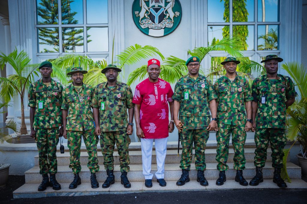 GOC 82 Division Visits Soludo, Assures Of Improved Security In Anambra State