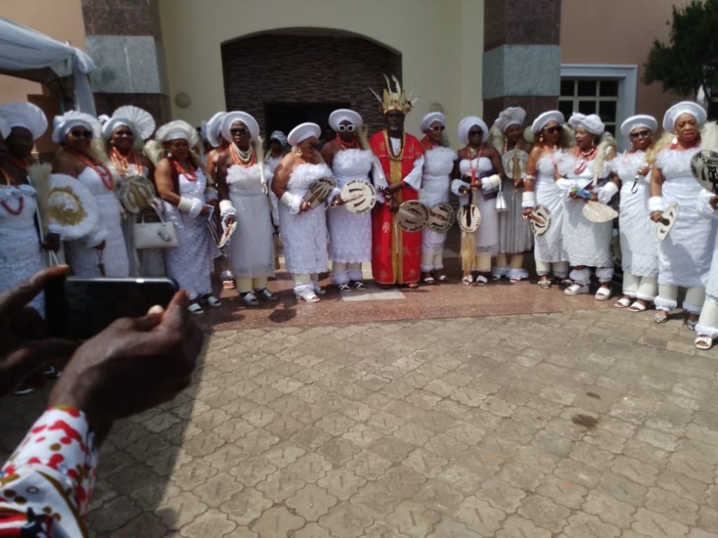 Igwe  Mbamalu  Of Ojoto Celebrates Ofala Festival