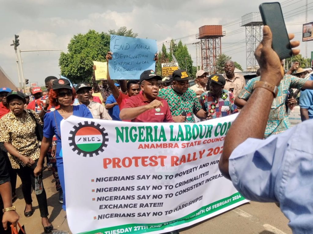 Organized Labour In Anambra Joins Peaceful Protest