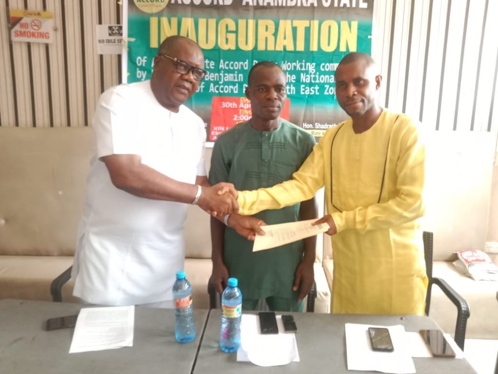 Chukwunonso Ukpomeze Emerges New Anambra State Chairman Of Accord Party