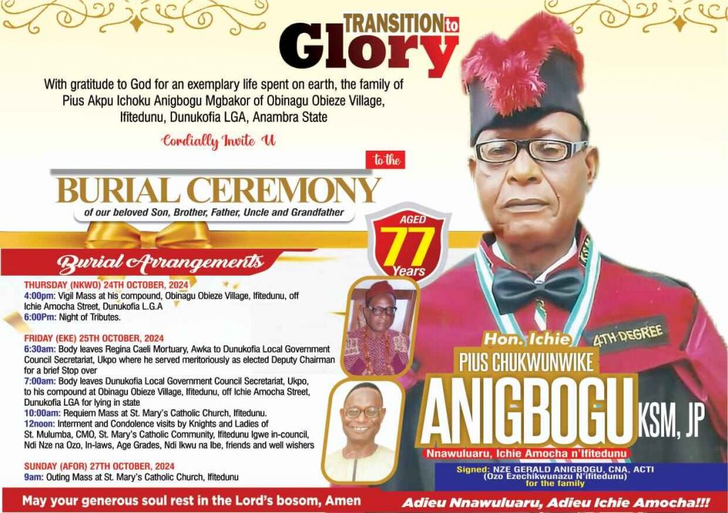 Commentary: Profile Of Sir Pius Anigbogu