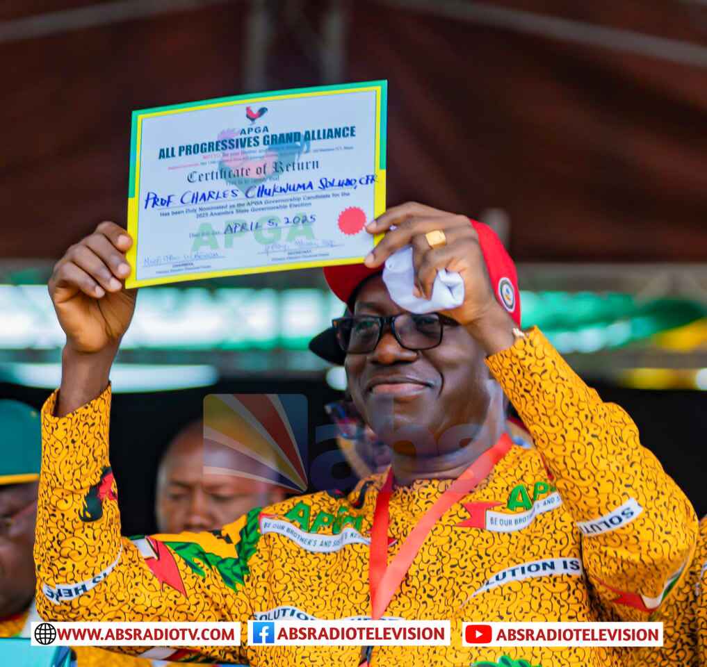 2025 Anambra Governorship Election: Soludo Emerges Unopposed As APGA Candidate